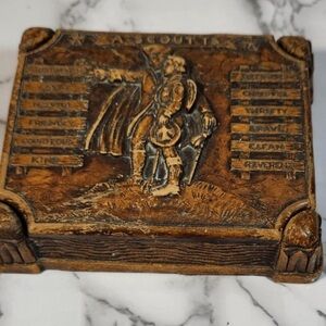 Scout Vintage-Style Brown Decorative Box